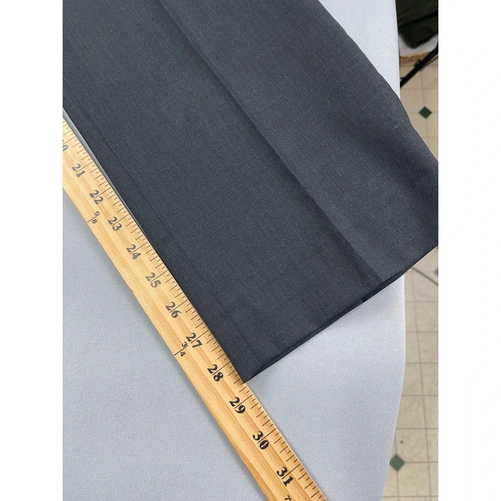 Banana‎ Republic Marzotto Super 120s Wool Slim Fit Dress Pants Charcoal 35x30